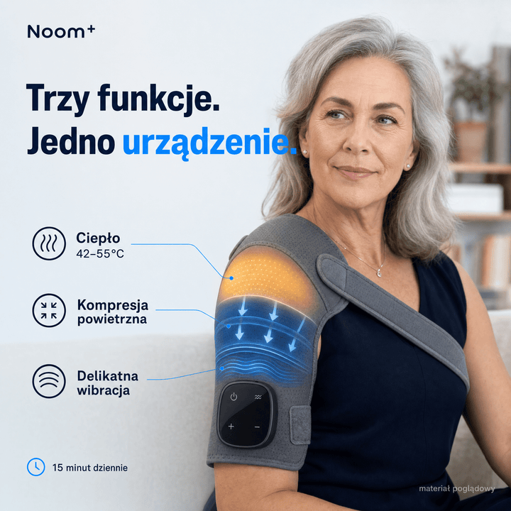 Masażer barku i ramienia elektryczny z funkcją kompresji