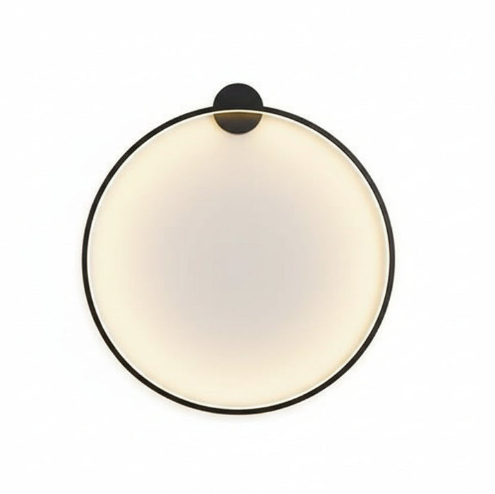 Okrągła lampa ścienna LED z obwodowym podświetleniem