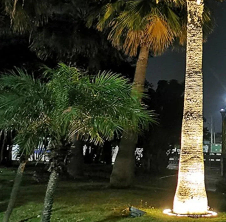 Okrągła lampa zewnętrzna LED z wieloma żarówkami