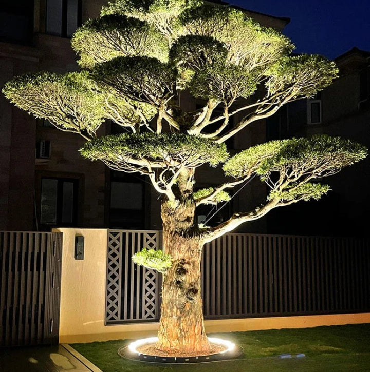 Okrągła lampa zewnętrzna LED z wieloma żarówkami