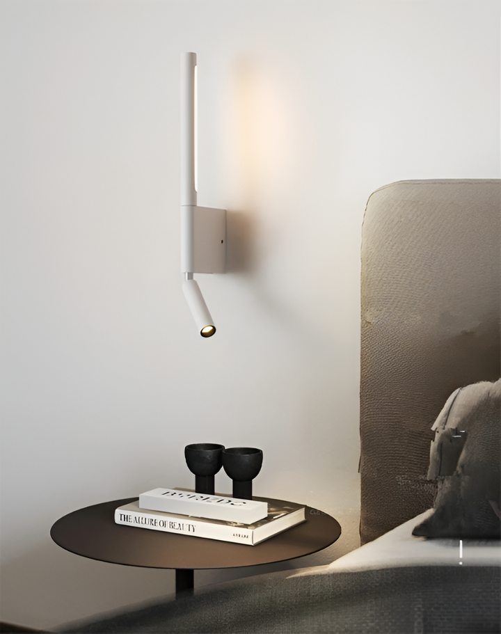 Kinkiet LED do czytania przy łóżku z regulowanym reflektorem