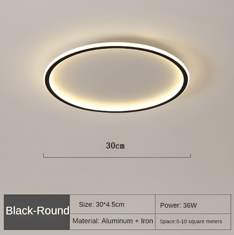 Lampa sufitowa LED ściemniana okrągła do salonu i sypialni