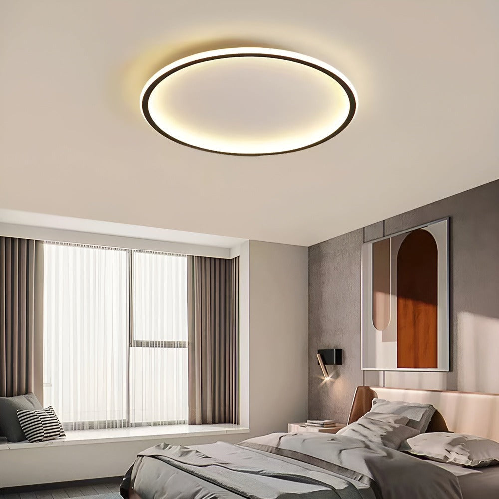Lampa sufitowa LED ściemniana okrągła do salonu i sypialni