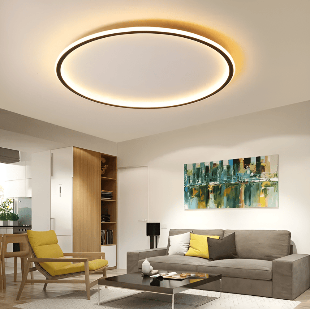 Lampa sufitowa LED ściemniana okrągła do salonu i sypialni