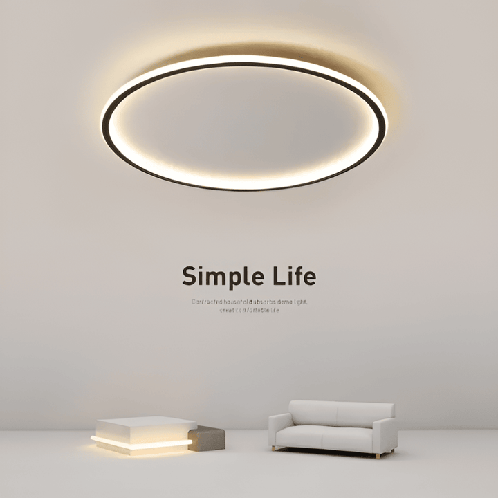 Lampa sufitowa LED ściemniana okrągła do salonu i sypialni