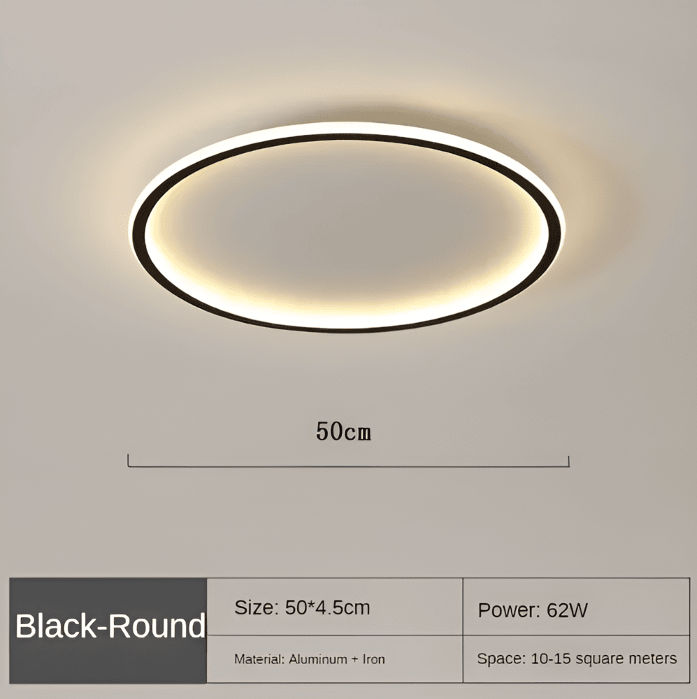 Lampa sufitowa LED ściemniana okrągła do salonu i sypialni