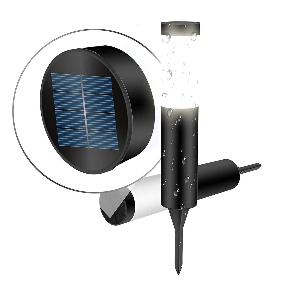 Lampa solarna ogrodowa słupek ze stali nierdzewnej do alejek