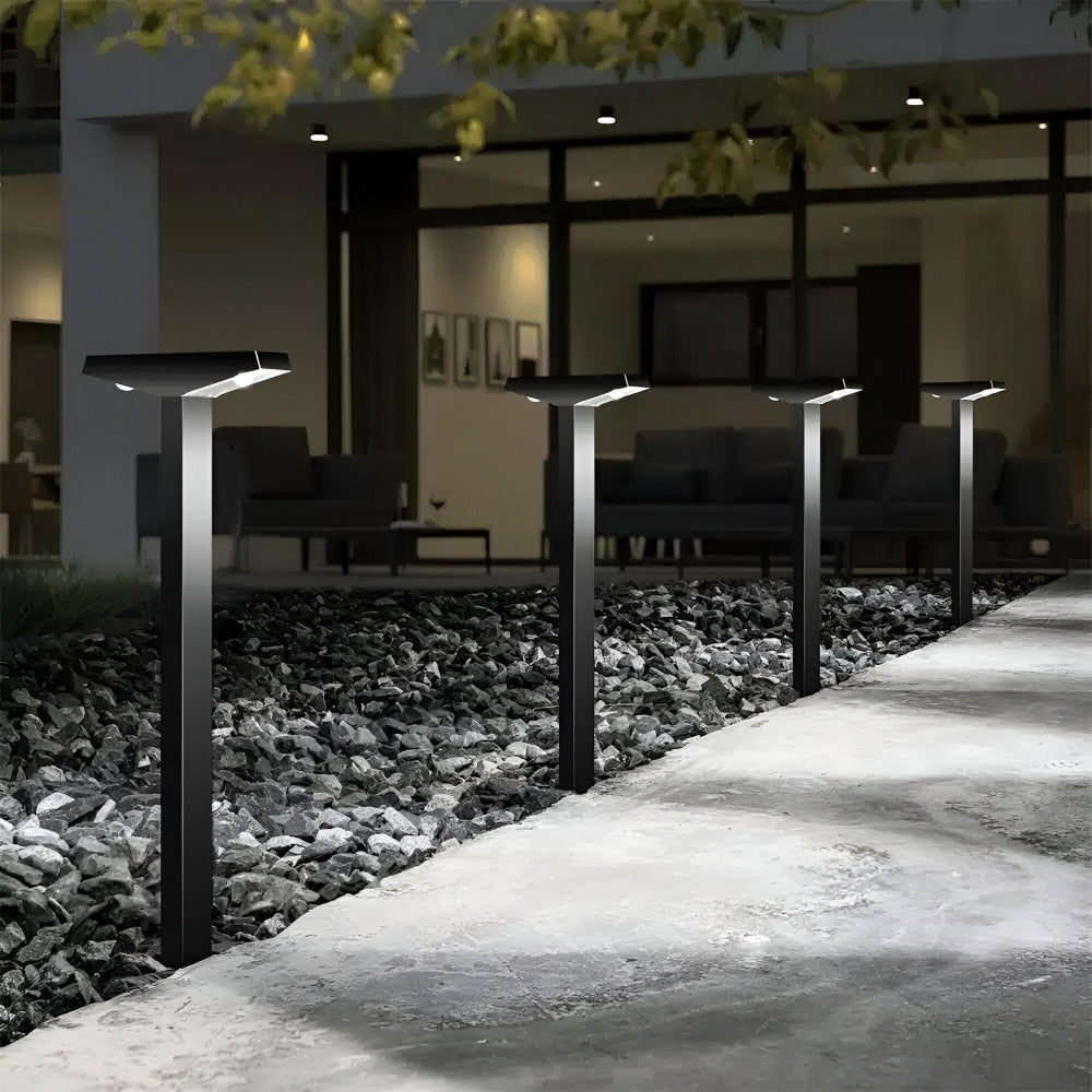 Lampy solarne ogrodowe LED słupki do alejek i podjazdu