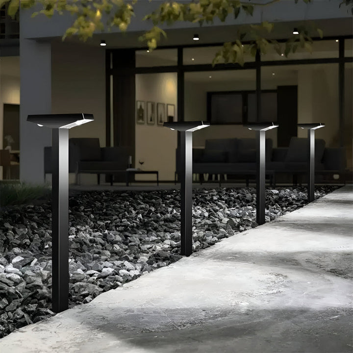 Lampy solarne ogrodowe LED słupki do alejek i podjazdu