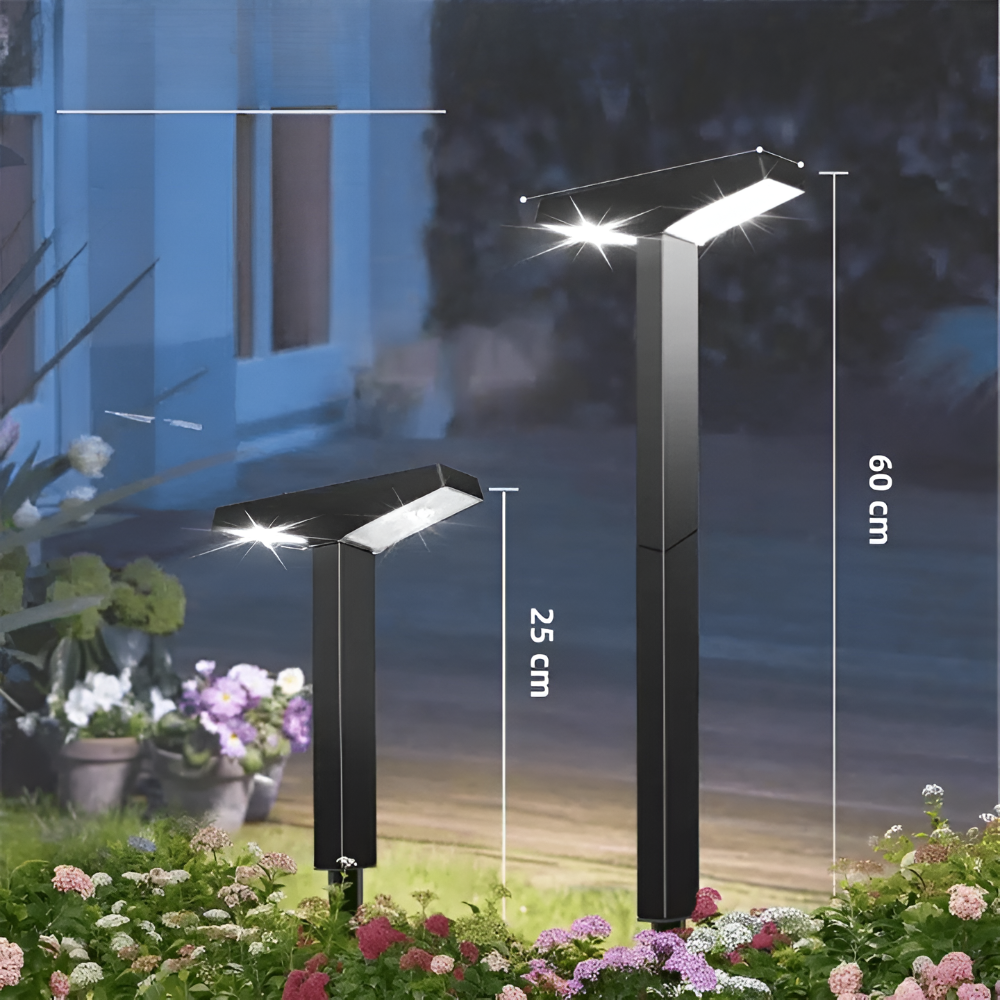 Lampy solarne ogrodowe LED słupki do alejek i podjazdu