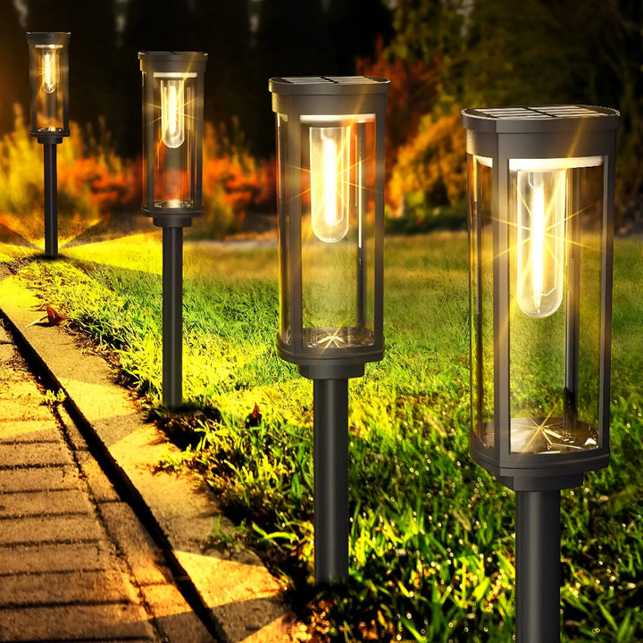 Lampy solarne ogrodowe LED wbijane IP65 do ogrodu i na taras