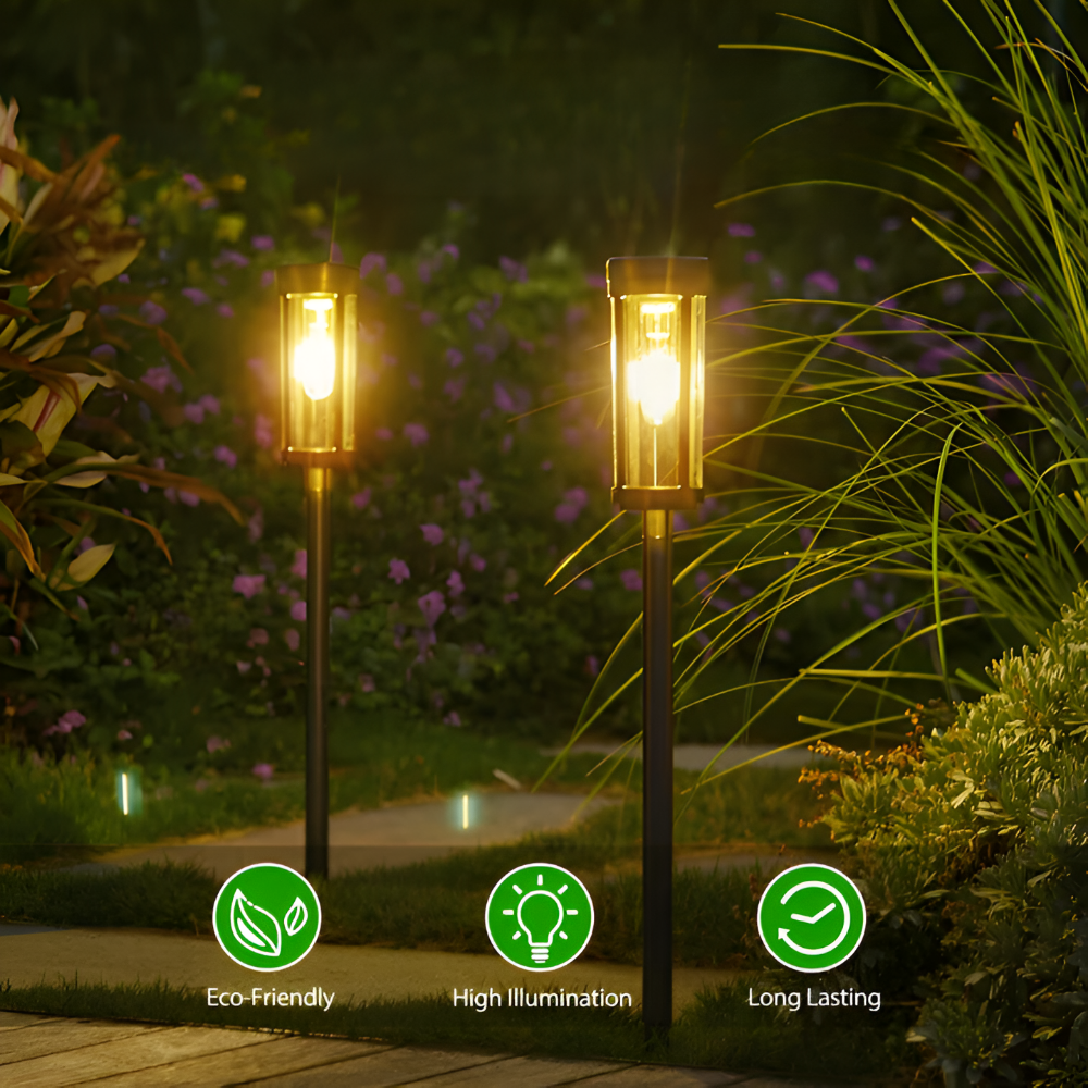 Lampy solarne ogrodowe LED wbijane IP65 do ogrodu i na taras