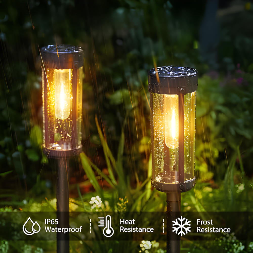Lampy solarne ogrodowe LED wbijane IP65 do ogrodu i na taras