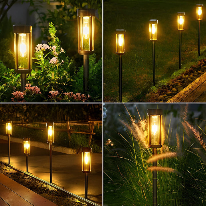 Lampy solarne ogrodowe LED wbijane IP65 do ogrodu i na taras
