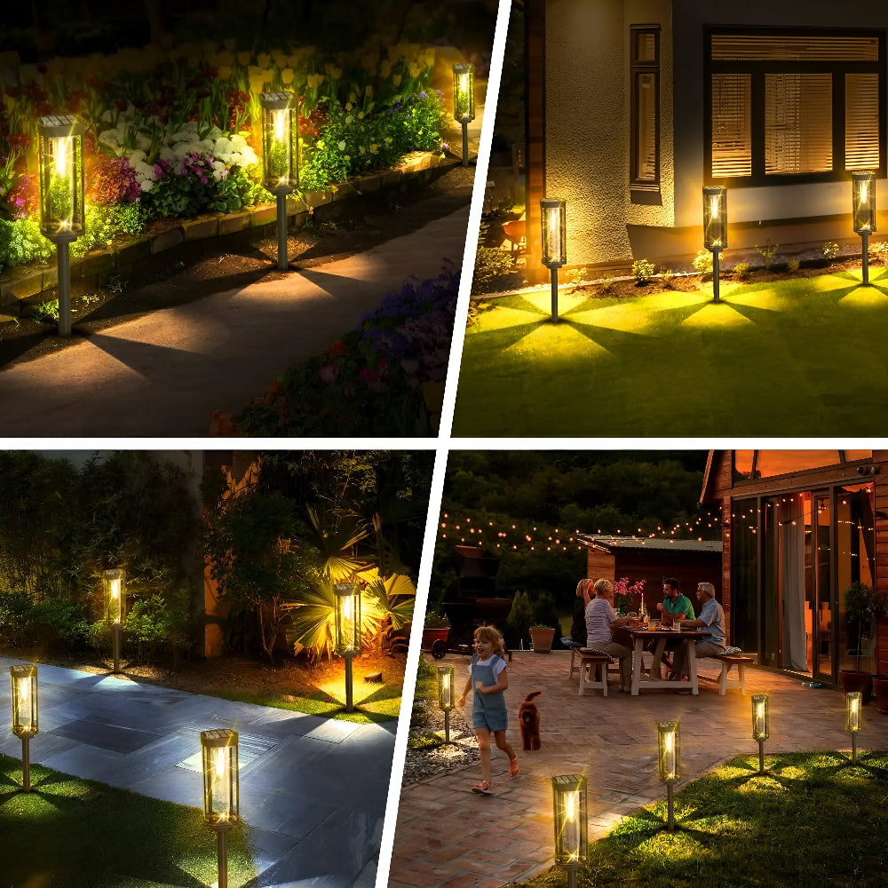 Lampy solarne ogrodowe LED wbijane IP65 do ogrodu i na taras