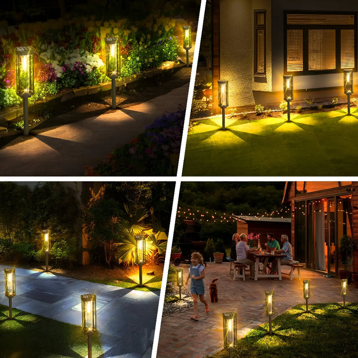 Lampy solarne ogrodowe LED wbijane IP65 do ogrodu i na taras