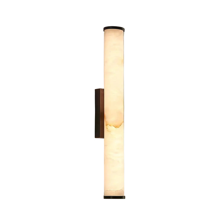 Pionowa lampa ścienna LED z naturalnego kamienia