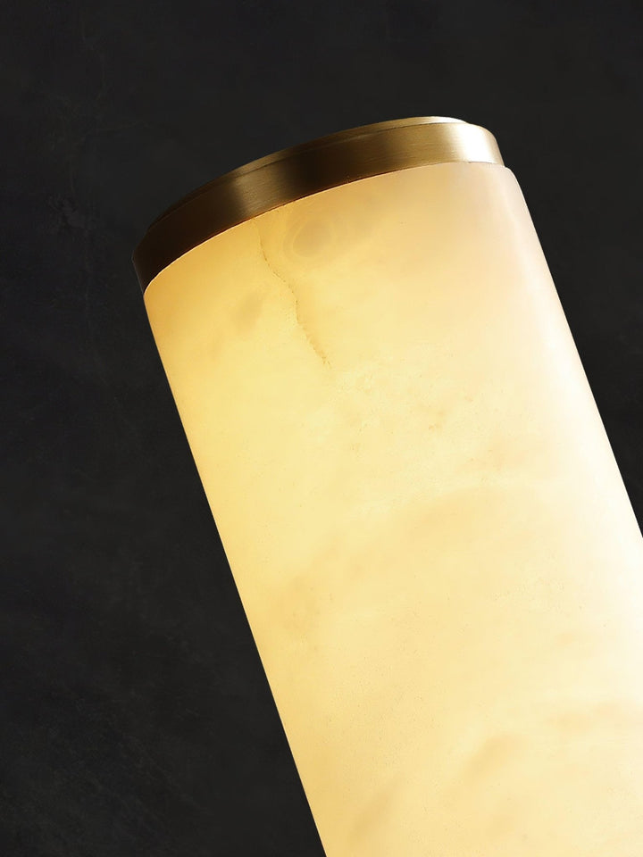 Pionowa lampa ścienna LED z naturalnego kamienia