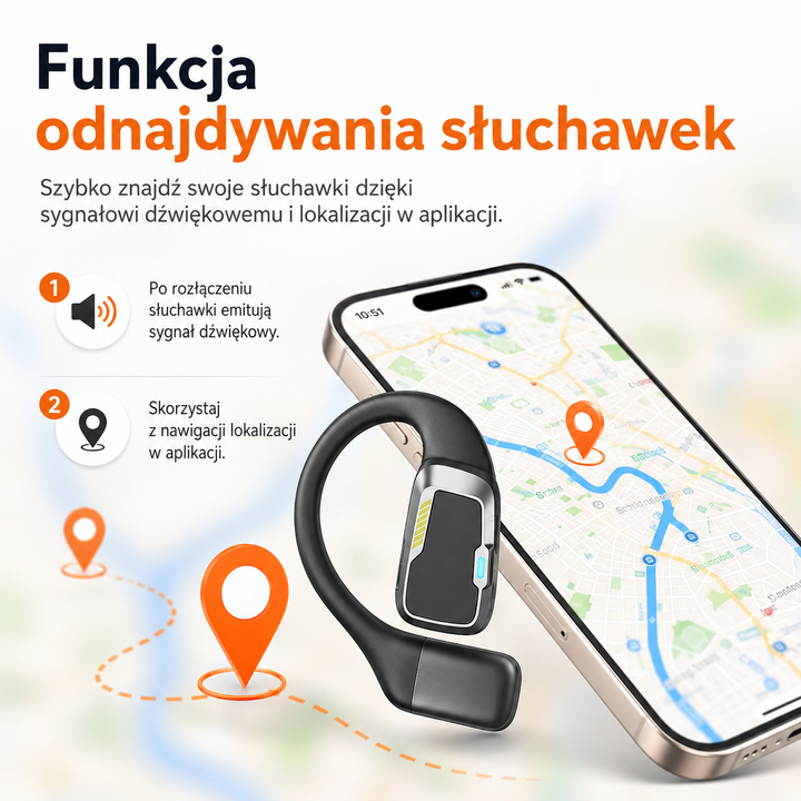 Słuchawki bezprzewodowe tłumaczące AI 30 języków Bluetooth