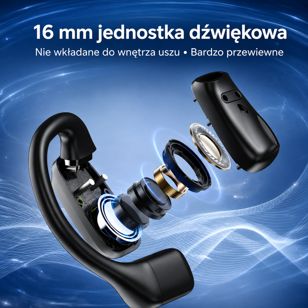 Słuchawki bezprzewodowe tłumaczące AI 30 języków Bluetooth