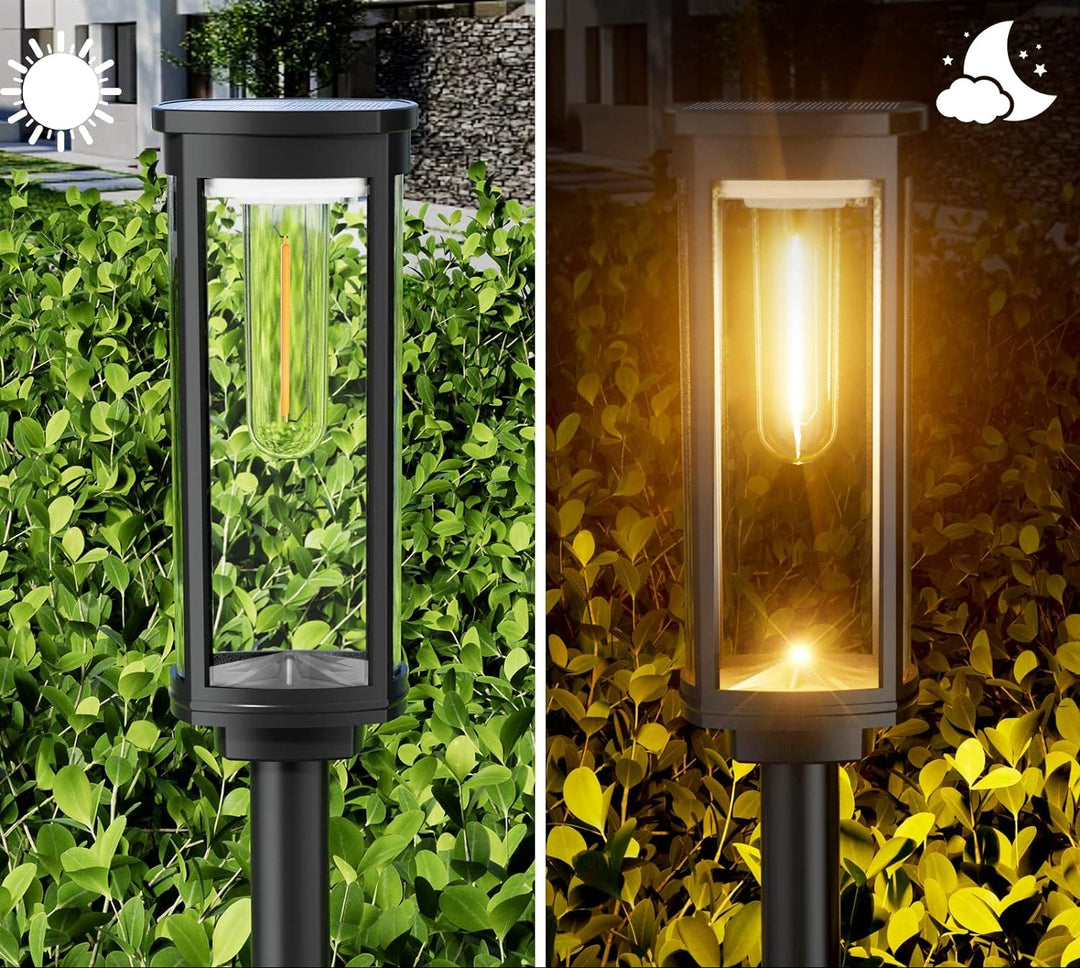 Lampy solarne ogrodowe wbijane LED zestaw 10 sztuk do ogrodu i na taras