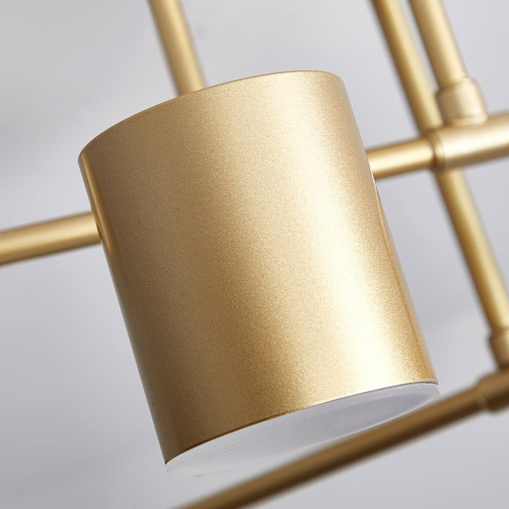 Lampa sufitowa sputnik z sześcioma reflektorami do salonu i jadalni