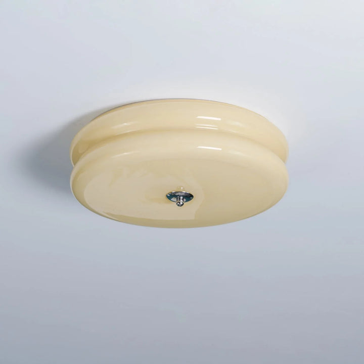 Sufit LED z podwójnym poziomym szklanym tyłem w kształcie sz