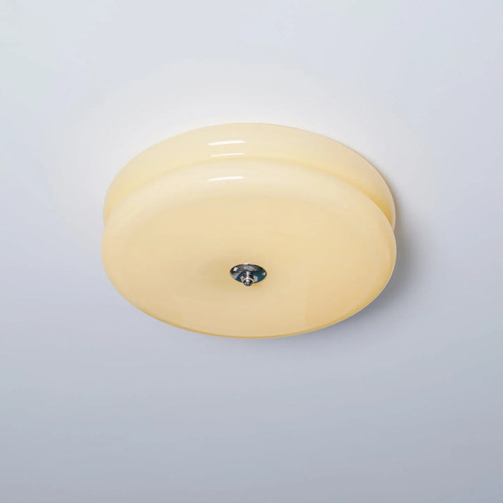 Sufit LED z podwójnym poziomym szklanym tyłem w kształcie sz