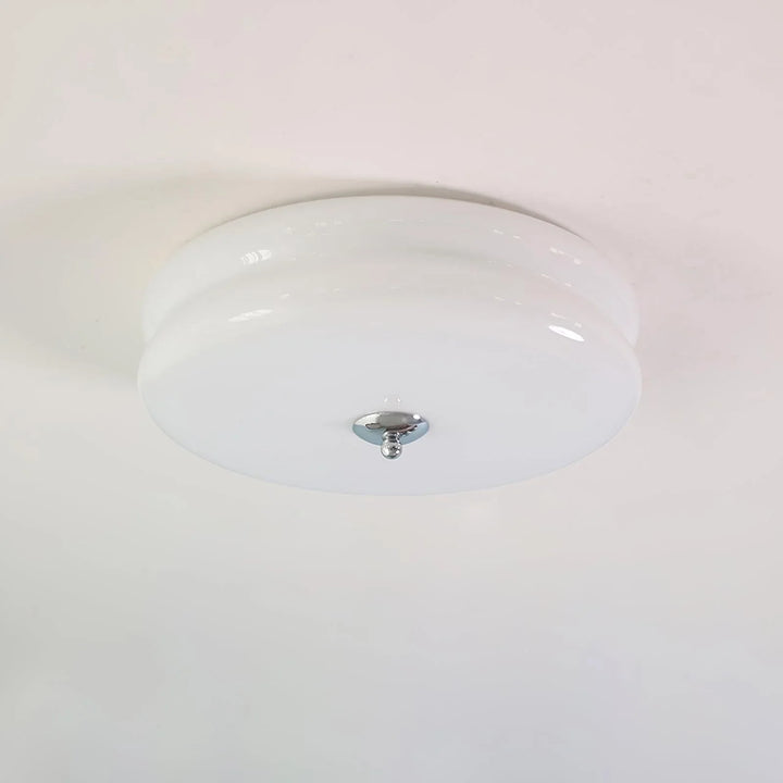 Sufit LED z podwójnym poziomym szklanym tyłem w kształcie sz
