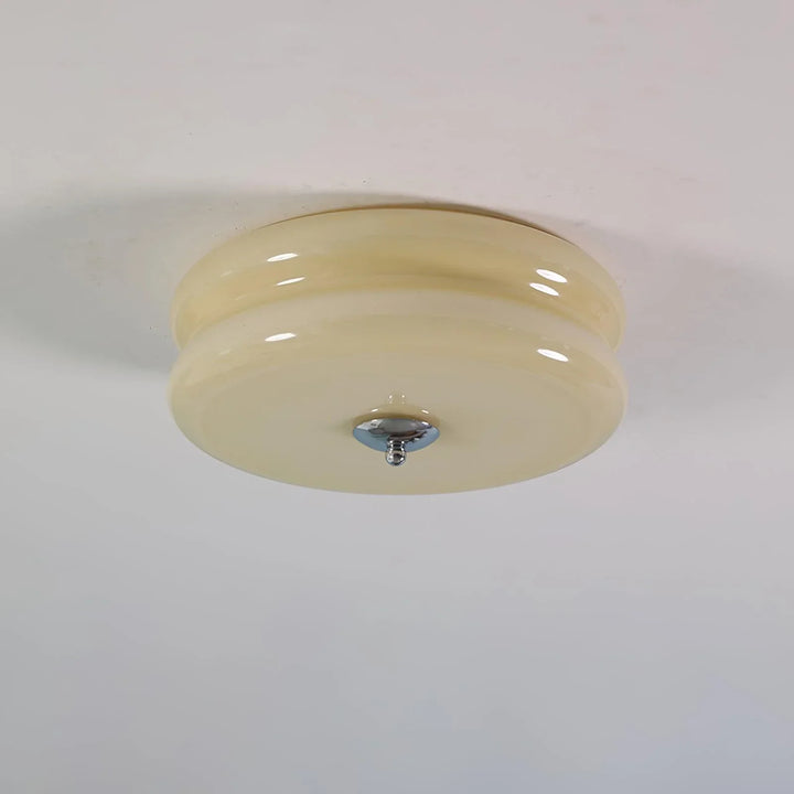 Sufit LED z podwójnym poziomym szklanym tyłem w kształcie sz