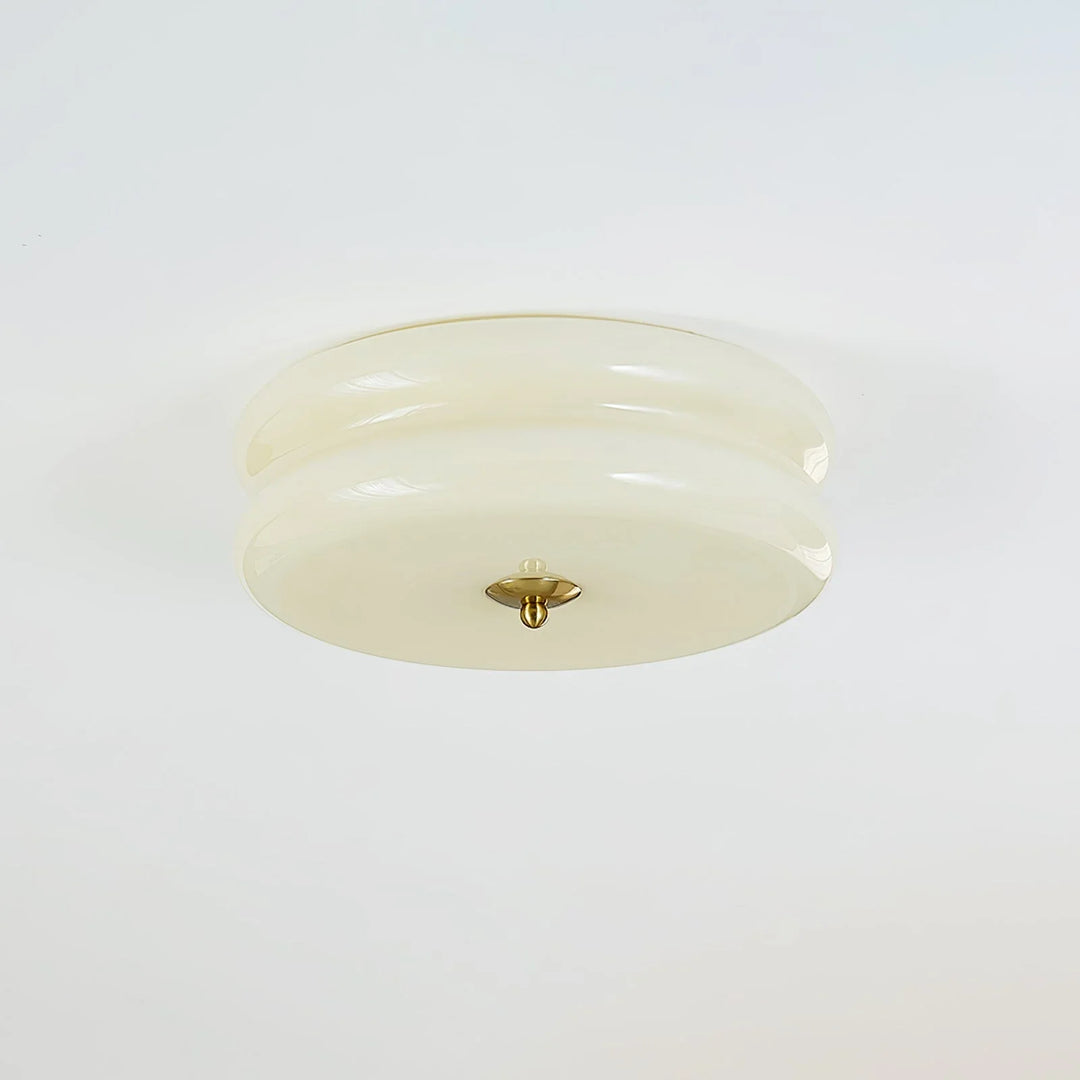Sufit LED z podwójnym poziomym szklanym tyłem w kształcie sz