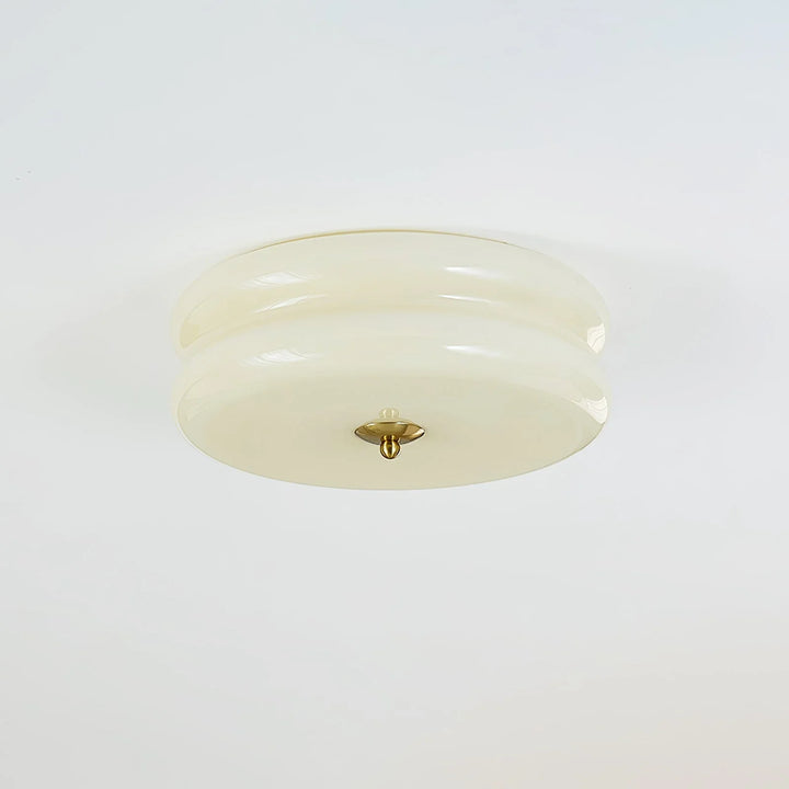 Sufit LED z podwójnym poziomym szklanym tyłem w kształcie sz