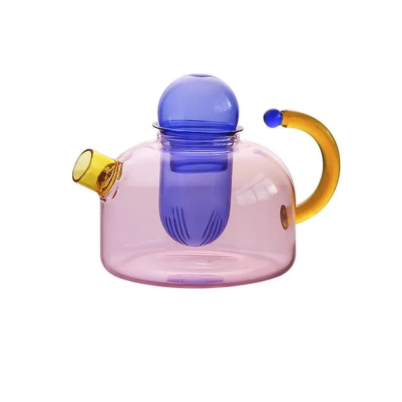 Czajnik szklany z zaparzaczem i filiżanką 400 ml