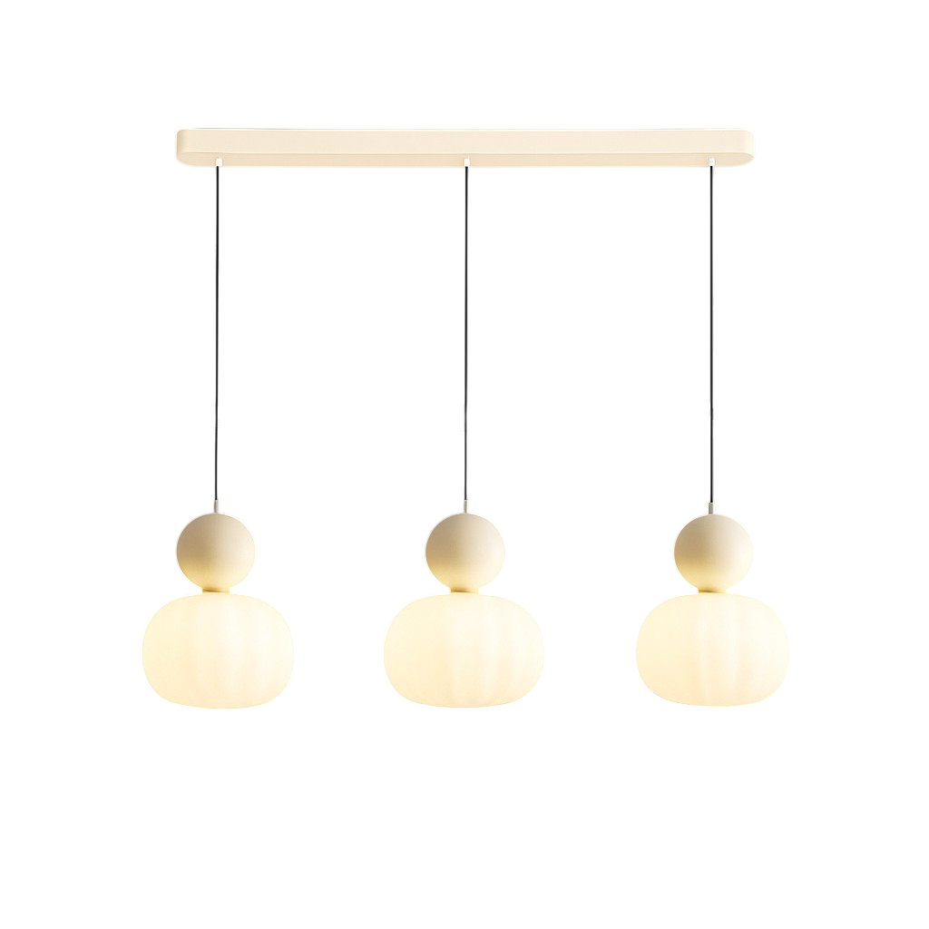 Lampa wisząca art deco z kloszem akrylowym nad stół do jadalni i salonu
