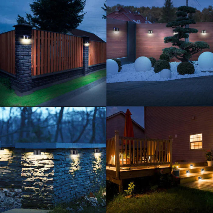 Zestaw solarnych lamp ogrodowych