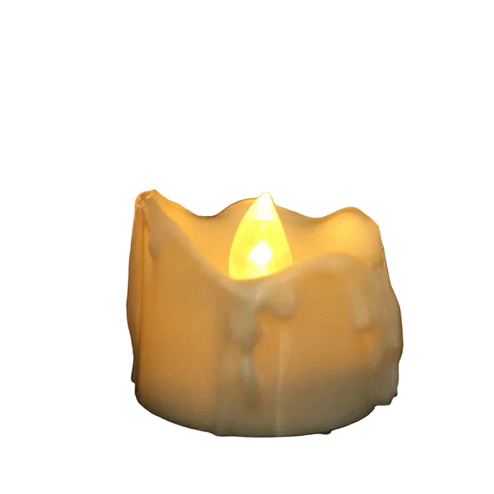 Zestaw Świec LED Bezpłomieniowych w Kształcie Topionego Wosku