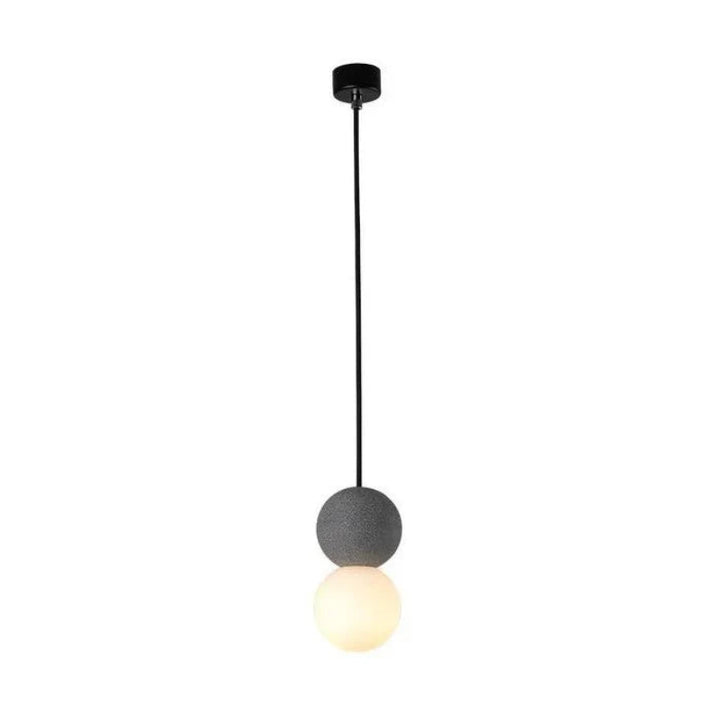 Lampa wisząca LED z kulistym szklanym kloszem