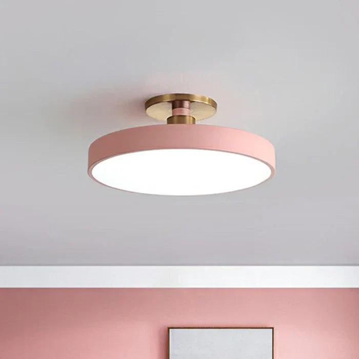 Lampa sufitowa LED plafon do sypialni i pokoju dziecięcego – okrągła, akryl
