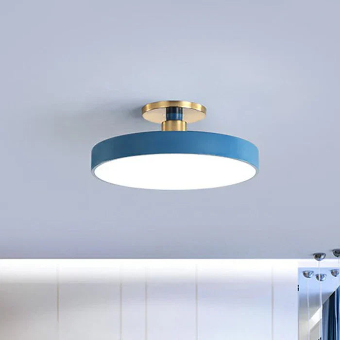 Lampa sufitowa LED plafon do sypialni i pokoju dziecięcego – okrągła, akryl