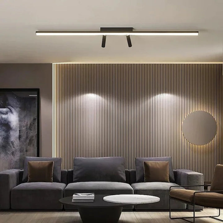 Lampa sufitowa LED listwa z reflektorami do garderoby i salonu