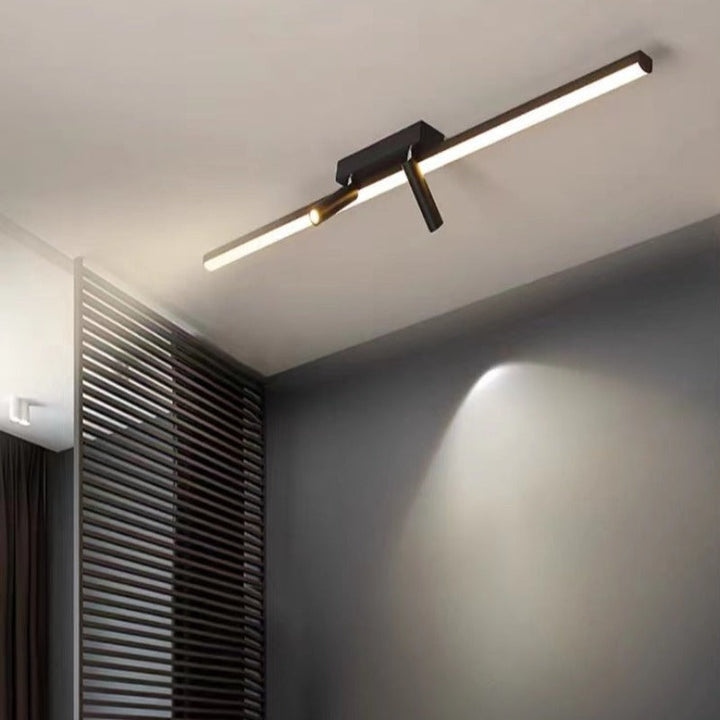 Lampa sufitowa LED listwa z reflektorami do garderoby i salonu