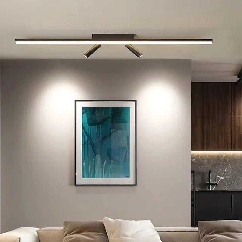 Lampa sufitowa LED listwa z reflektorami do garderoby i salonu