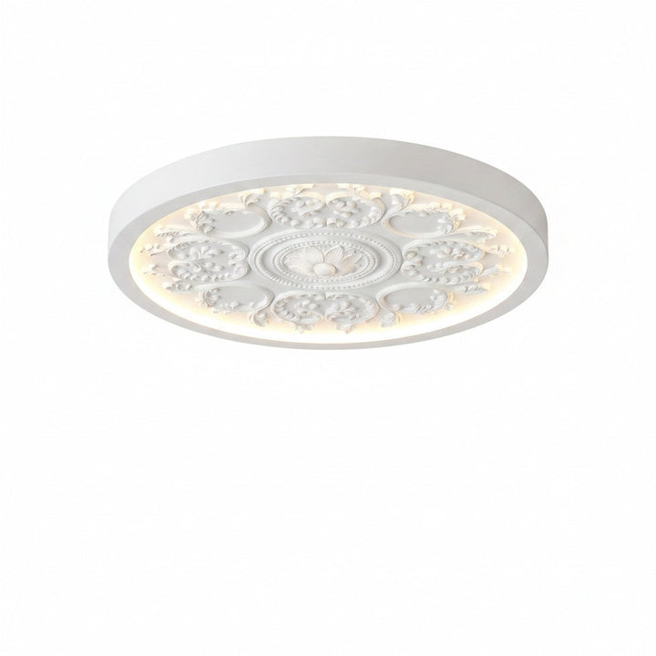 Lampa sufitowa LED z rozetą i pilotem do sypialni i salonu