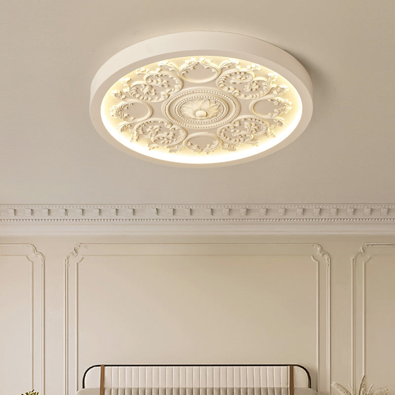 Lampa sufitowa LED z rozetą i pilotem do sypialni i salonu