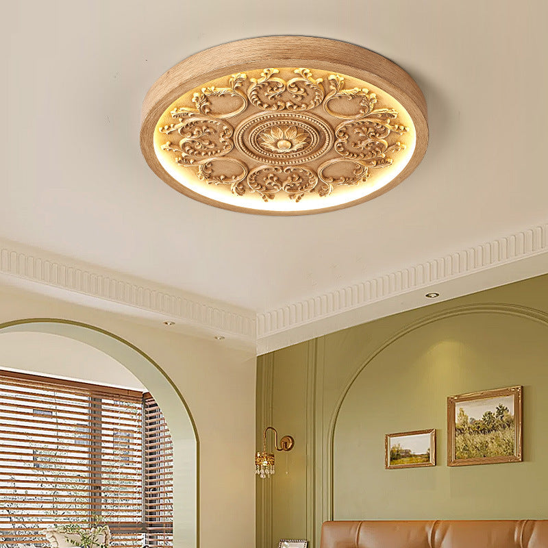 Lampa sufitowa LED z rozetą i pilotem do sypialni i salonu