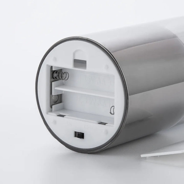 Świece LED w szklanym cylindrze z realistycznym płomieniem