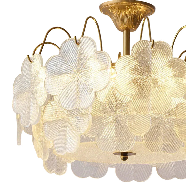 Elegancka Lampa Wisząca Żyrandol w Kwiatowym Stylu